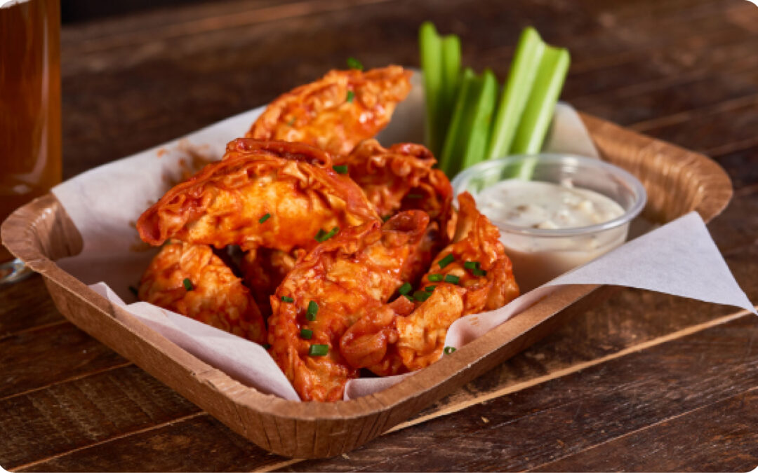 Buffalo Chicken & Vegetable Dumplings