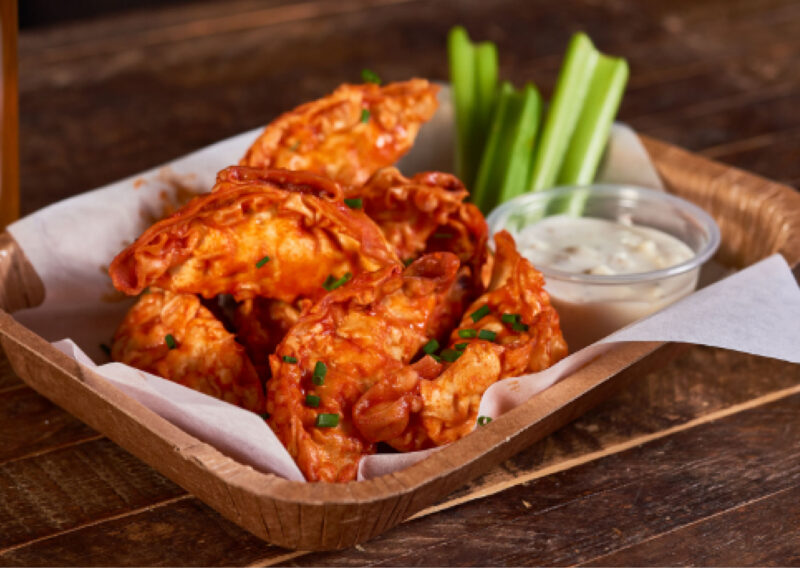 Buffalo Chicken & Vegetable Dumplings