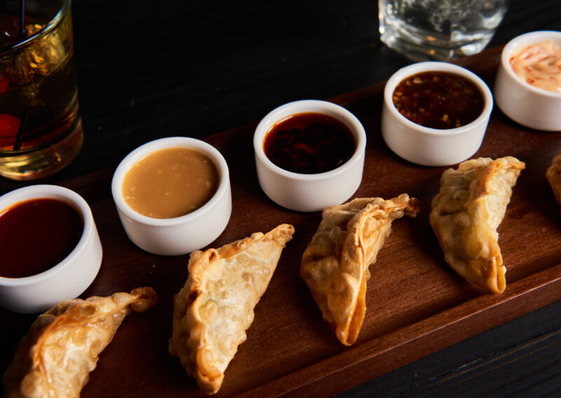 Dumpling and Sauce Flight